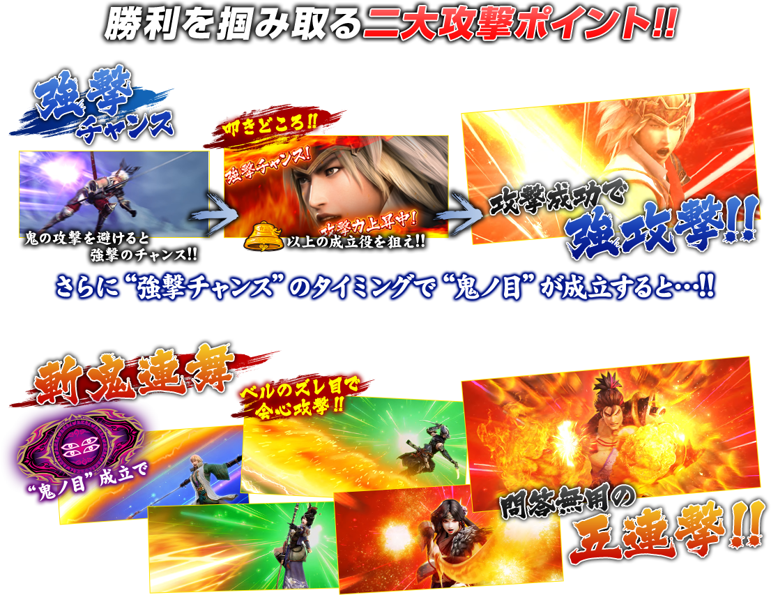 勝利を掴み取る二大攻撃ポイント!!